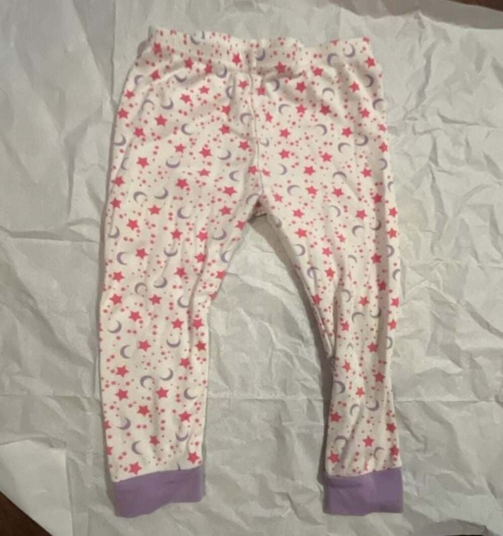 Toddler Girls Star and Moon Print Pajama Pants Size 24M
